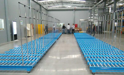 日照三寶汽車物流中心無動(dòng)力滾筒輸送線項(xiàng)目